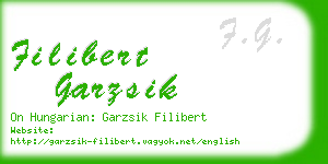 filibert garzsik business card